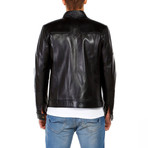 Raven Leather Jacket // Black (XL)