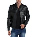 Eagle Leather Jacket // Black (L)