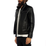 Daniel Leather Jacket // Black (XL)