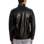 Tahmid Leather Jacket // Black (3XL)
