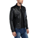 Eagle Leather Jacket // Black (M)