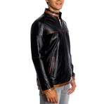 Jeremy Leather Jacket // Black (4XL)