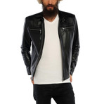 Daniel Leather Jacket // Black (L)