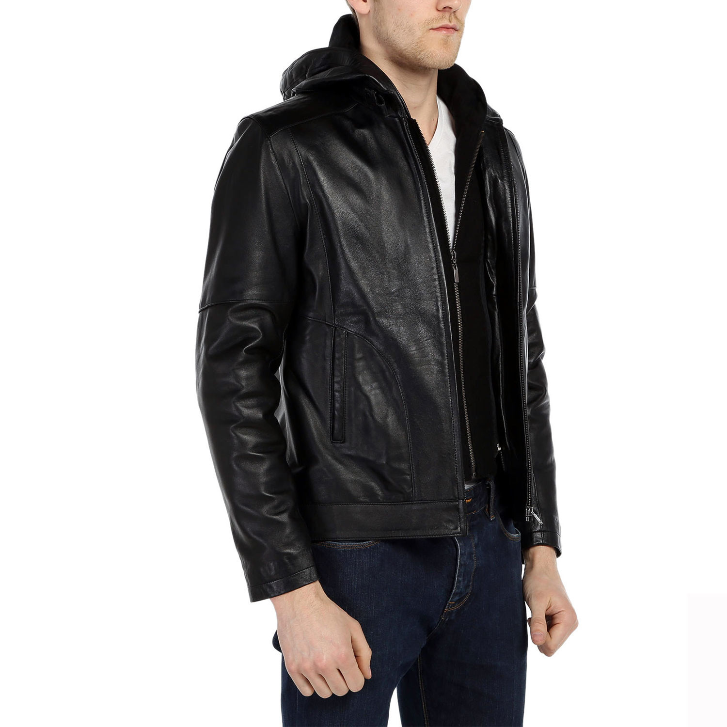 Dylan Leather Jacket // Black (4XL) - Vivamood - Touch of Modern