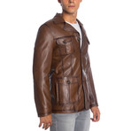 Houston Leather Jacket // Antique (XL)
