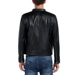 Amao Leather Jacket // Black (4XL)