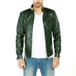 Claude Leather Jacket // Green (M)