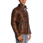 Rylee Leather Jacket // Antique (L)