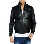 Mattie Leather Jacket // Black (4XL)