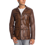 Houston Leather Jacket // Antique (3XL)