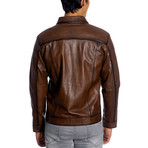 Jamie Leather Jacket // Antique (3XL)