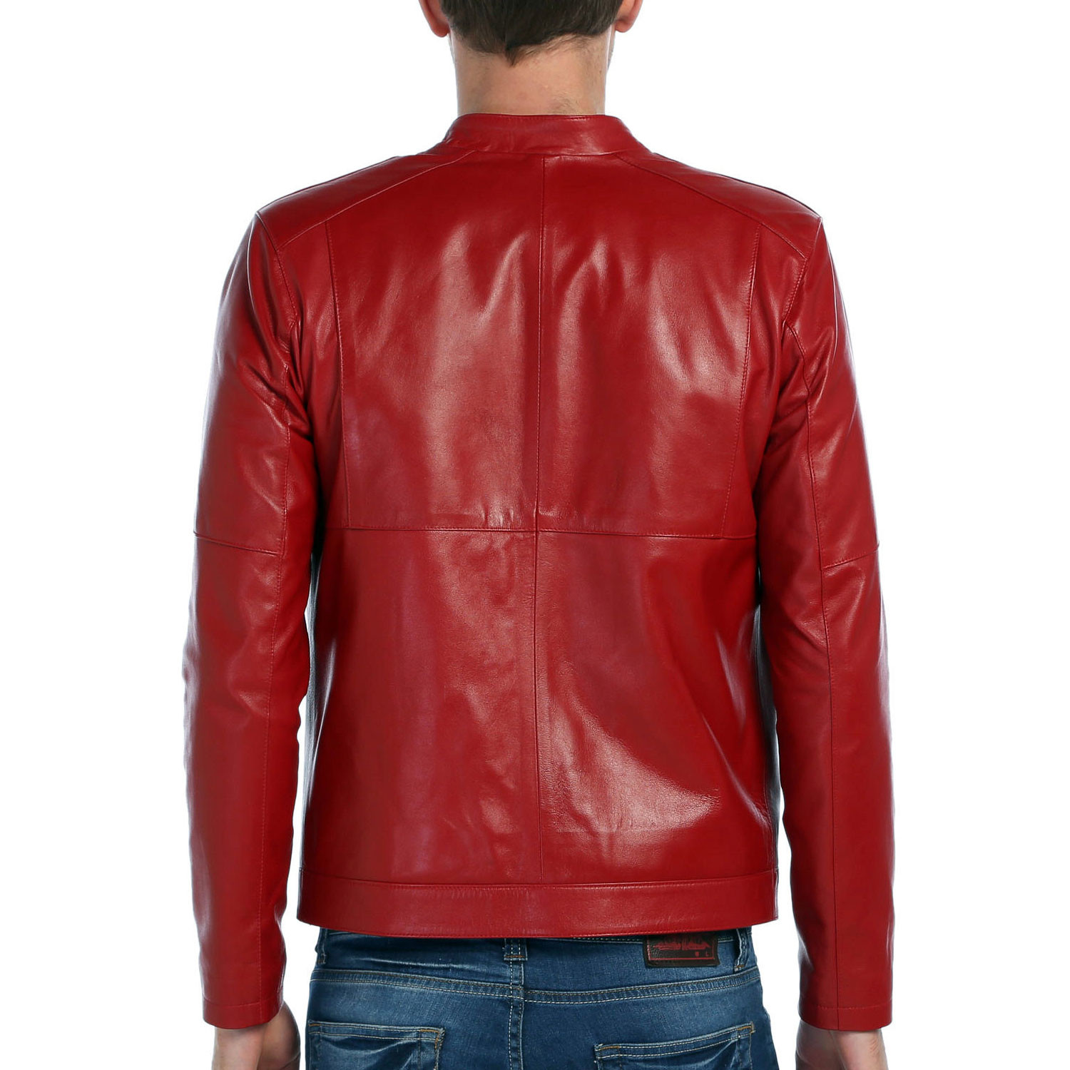 Kando Leather Jacket // Red (XS) - Vivamood - Touch of Modern
