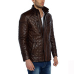 Tonga Leather Jacket // Brown (L)