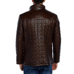 Tonga Leather Jacket // Brown (3XL)