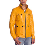 Montel Leather Jacket // Yellow (XS)