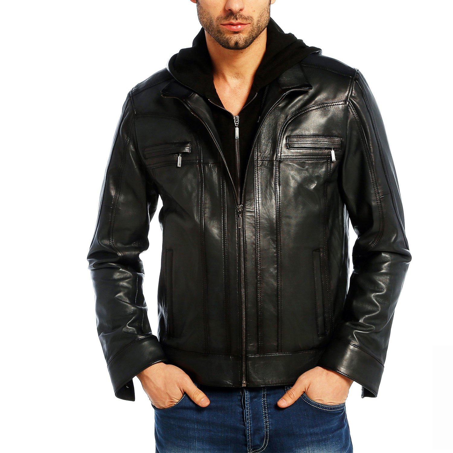Morgan Leather Jacket // Black (XS) - Vivamood - Touch of Modern