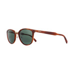 Prada // Women's Sunglasses // Striped Light Brown + Green