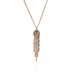 Damiani 18k Rose Gold Diamond Pendant Necklace // Store Display