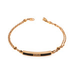 Damiani 18k Rose Gold + Enamel Diamond Bracelet // Store Display