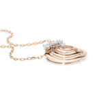 Damiani Sophia Loren 18k Rose Gold Diamond Pendant Necklace // Store Display