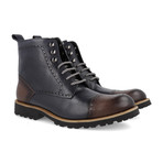 Carmona Boots // Navy + Brown (Euro: 39)