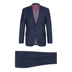 Super 140's Wool Slim Fit 2-Piece Pick Stitch Suit // Navy (US: 36S)