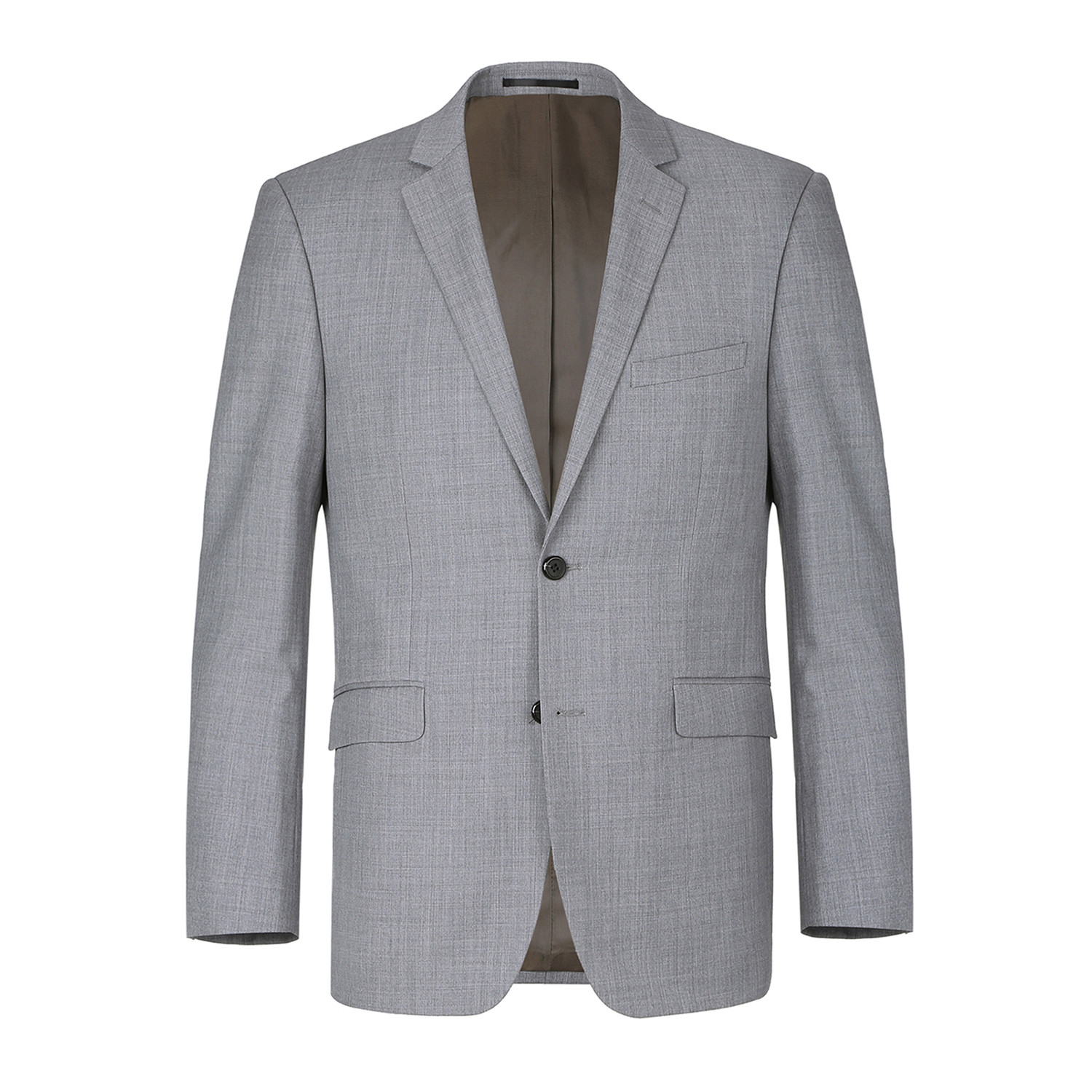 Super 140's Wool Classic Fit 2-Piece Pick Stitch Suit // Gray (US: 40S ...