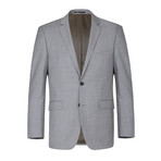 Super 140's Wool Classic Fit 2-Piece Pick Stitch Suit // Gray (US: 36S)