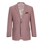 Linen + Cotton Chambray Classic Fit Blazer // Red (US: 34R)