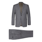 Super 140's Wool Classic Fit 2-Piece Pick Stitch Suit // Coal (US: 36S)