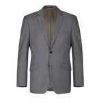Super 140's Wool Slim Fit 2-Piece Pick Stitch Suit // Coal (US: 36R)