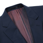Super 140's Wool Classic Fit 2-Piece Pick Stitch Suit // Navy (US: 40S)