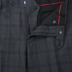 Super 140's 2-Piece Classic Fit Suit + Flat Front Pant // Gray Plaid (US: 38L)