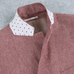 Linen + Cotton Chambray Classic Fit Blazer // Red (US: 36S)