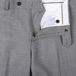 Super 140's Wool Slim Fit 2-Piece Pick Stitch Suit // Gray (US: 40R)