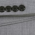 Super 140's Wool Slim Fit 2-Piece Pick Stitch Suit // Gray (US: 36R)
