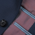 Super 140's Wool Classic Fit 2-Piece Pick Stitch Suit // Navy (US: 34R)