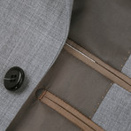 Super 140's Wool Slim Fit 2-Piece Pick Stitch Suit // Gray (US: 38S)