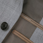 Super 140's Wool Classic Fit 2-Piece Pick Stitch Suit // Gray (US: 40S)