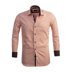 Reversible Cuff Button-Down Shirt // Light Orange (2XL)