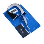 Reversible Cuff Button-Down Shirt // Medium Blue (S)