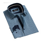 Reversible Cuff Long-Sleeve Button-Down Shirt // Light Denim Blue (L)