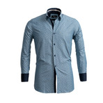 Reversible Cuff Long-Sleeve Button-Down Shirt // Light Denim Blue (M)