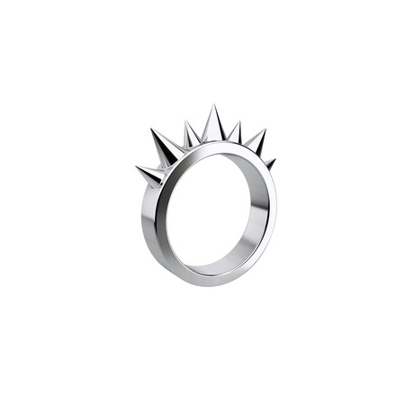 Aggressive Ring // Sterling Silver (Size 5)