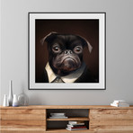 Limited Edition Renaissance Dog Giclee // Pink (Small)