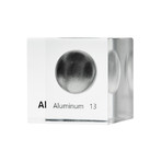 Lucite Cube // Aluminum