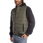Stanley Quilted Puffer Jacket // Basil (XS)