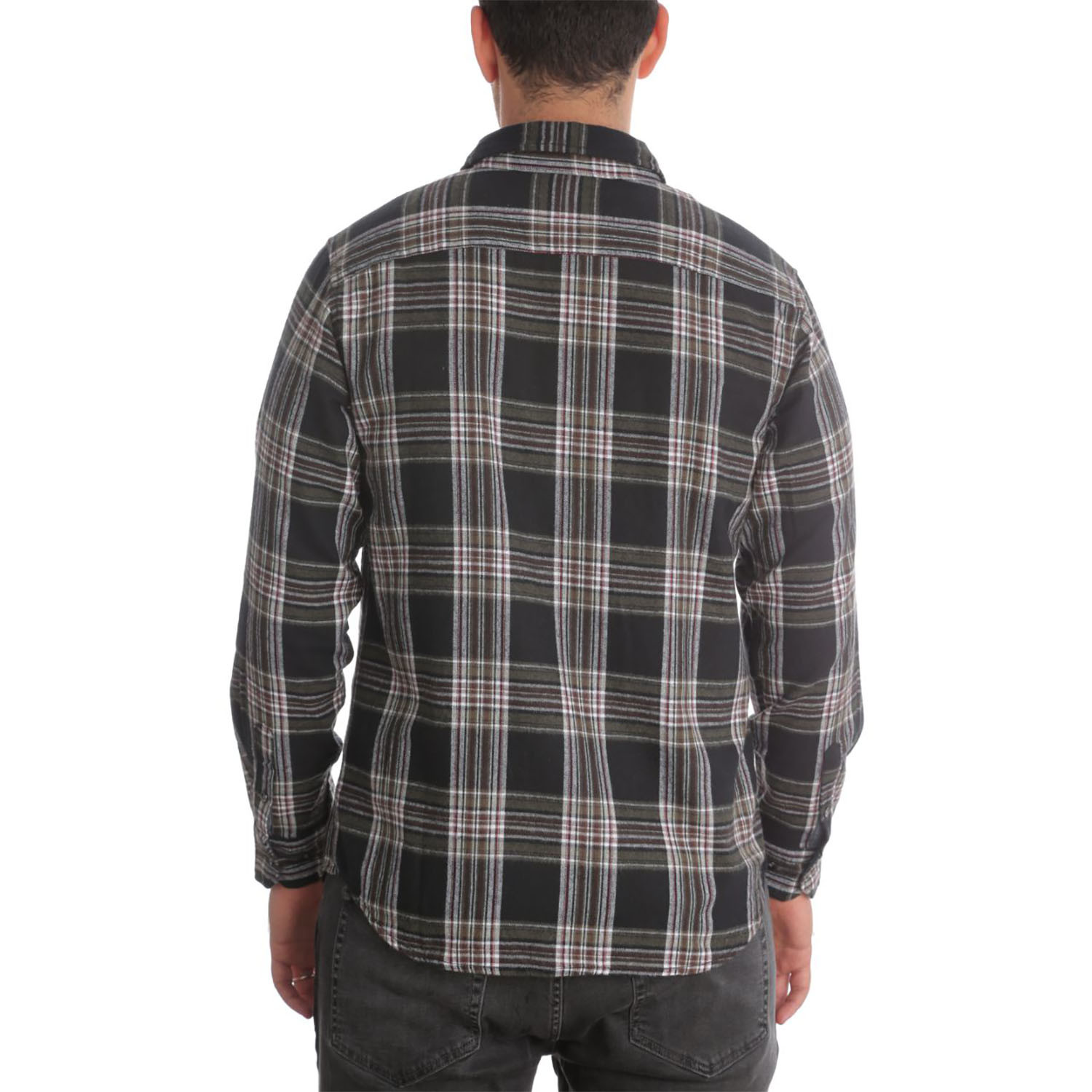 Drew Flannel Shirt // Olive (L) - PX Clothing - Touch of Modern