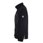 Micro Fleece Jacket // Black + Gray (2XL)