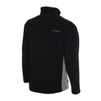 Micro Fleece Jacket // Black + Gray (L)